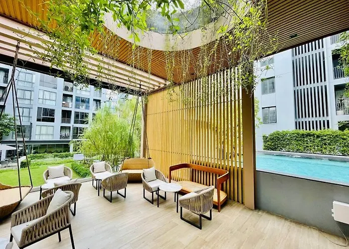 Nest Sukhumvit71 Bts - Pool, Fitness, Parking, Wifi 曼谷