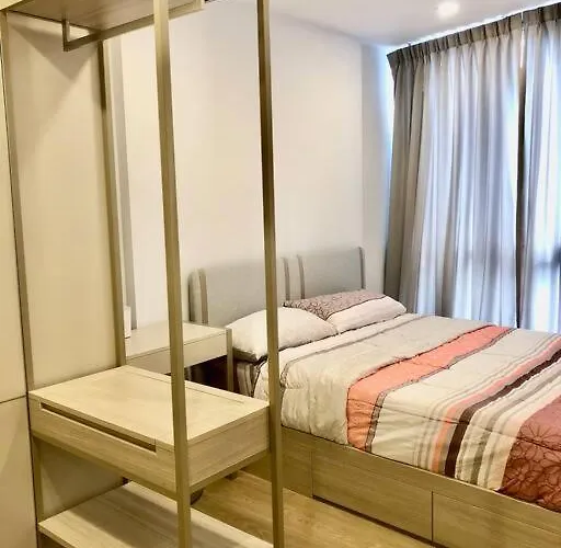 公寓 Nest Sukhumvit71 Bts - Pool, Fitness, Parking, Wifi