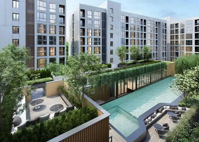 公寓 Nest Sukhumvit71 Bts - Pool, Fitness, Parking, Wifi